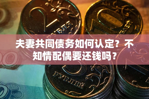 北京夫妻共同债务如何认定？不知情配偶要还钱吗？