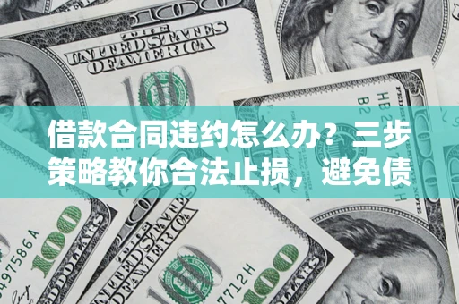 北京借款合同违约怎么办？三步策略教你合法止损，避免债务危机升级